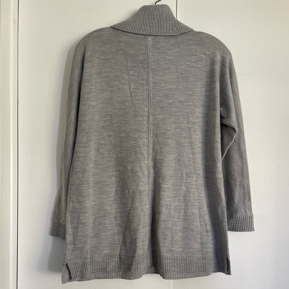 Grey Talbots Cowl Neck Sweater - Picture 4 of 5